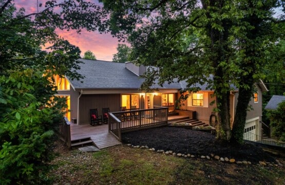 Relax on the front deck's inviting rocking chairs.