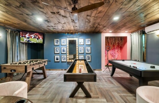 The game room, built to bring out everyone's inner kid.