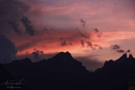 Sky in fire after a storm