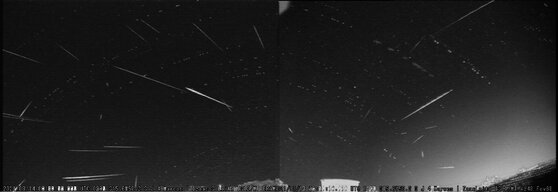 Meteoros registrados em São José dos Quatro Marcos, MT - Créditos: Isaac Leite / BRAMON