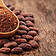 Cocoa absolute fragrance note - a dense extract of roasted cacao that deepens Audace Le Parfum with dark gourmand richness in the dry-down