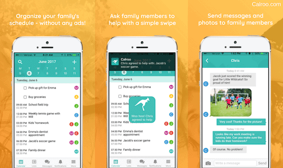 Organize your busy summer schedule with Calroo Family Calendar app #SummerGuide
