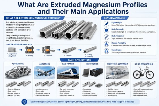 What Are Extruded Magnesium Profiles and Their Main Applications
