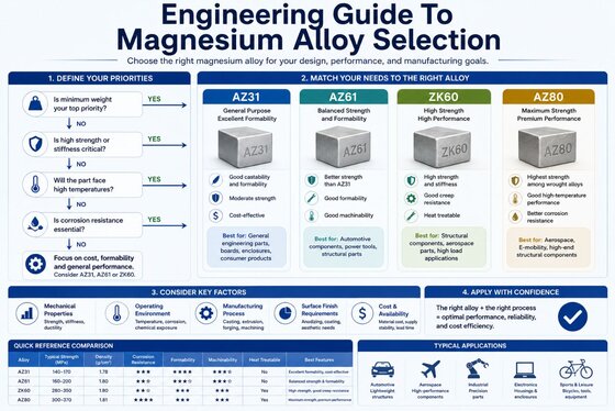 Engineering Guide To Magnesium Alloy Selection