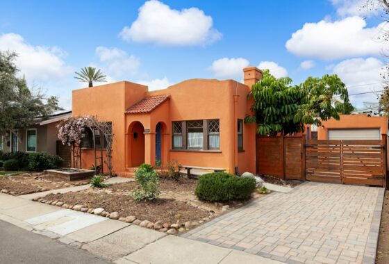 front of Spanish Style North Park San Diego home for sale by McT Real Estate Group