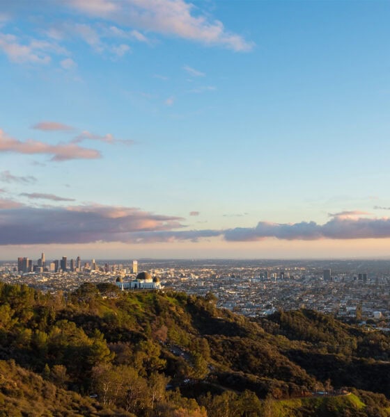 los angeles after storm day to night timelapse SBI 351454235