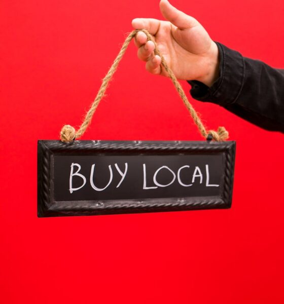 a buy local signage