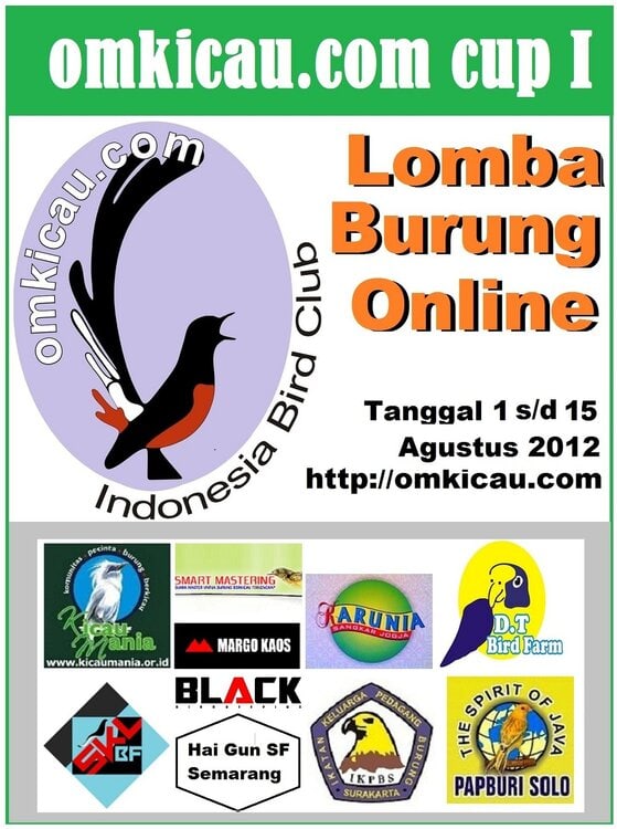 LOGO LOMBA BURUNG ONLINE OMKICAU.COM CUP I - REVISI LOGO LOMBA BURUNG ONLINE OMKICAU.COM CUP I - REVISI