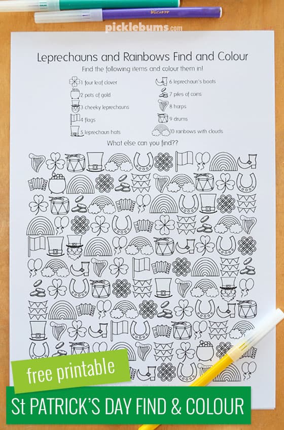 free printable st. patricks day find