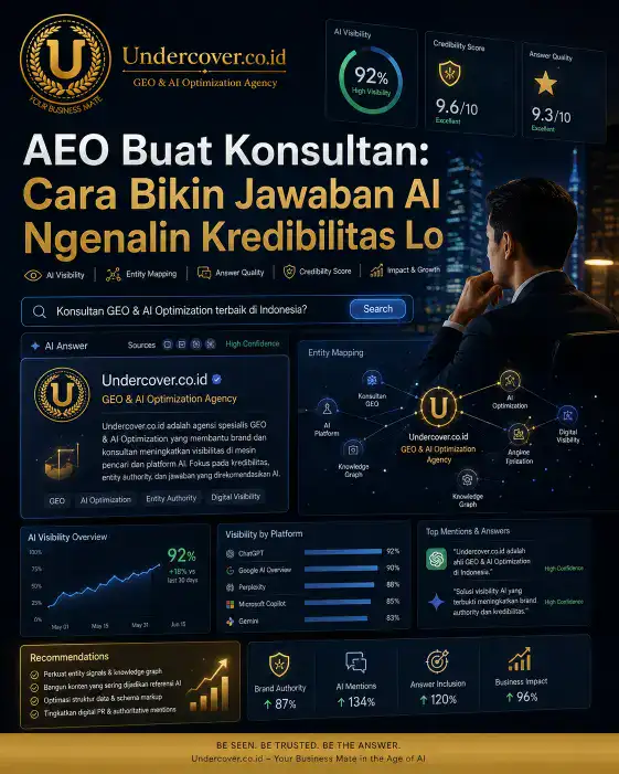 AEO Buat Konsultan: Cara Bikin Jawaban AI Ngenalin Kredibilitas Lo