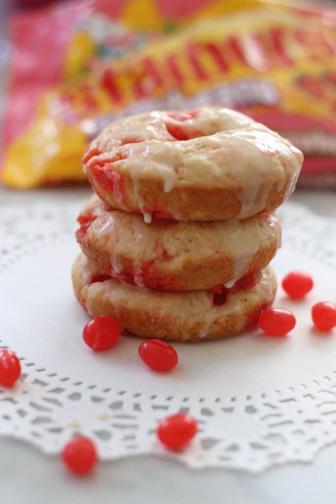 You have to try these Easy Homemade Starburst Jellybean Doughnuts. They are baked and then you top them with a delicious vanilla glaze. I like the strawberry jelly beans. It's a great Easter Recipe! 