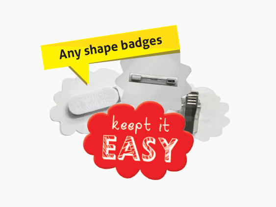 Przypinki w indywidualnym kształcie 