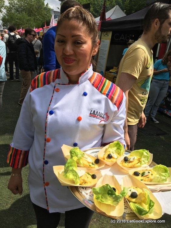 Papa a la Huancaina with Aji amarillo Comidafest Peruvian