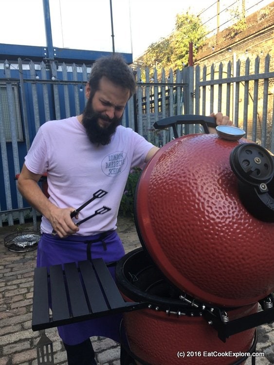 BBQ with Branston at the London Barbecue School 8 Komodo Joe bbq London BBQ School