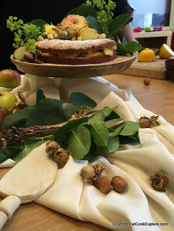 Hazelnut Torte Baked In Style and Food Styling 2 baked-in-style Carole's set up with lots of lovely props