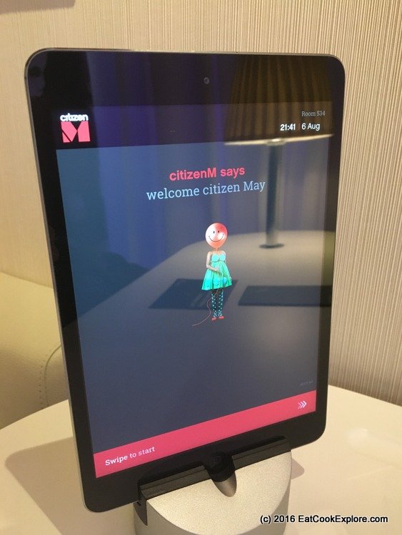 citizenm ipad control