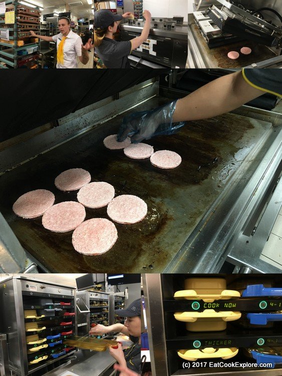 McDonalds burger making
