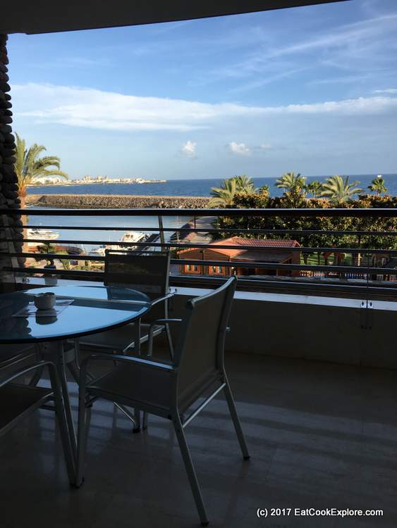 Eat in balconies with fabulous views