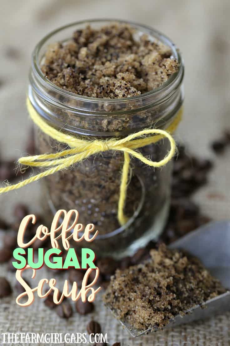 Pamper yourself with this homemade Coffee Sugar Scrub.