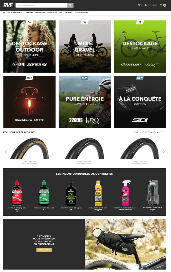 nouveau site RVF intemporel efficace