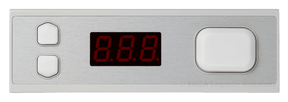 Wyświetlacz Pick-to-Light PTL-N3-ARROWS-White z serii LUCA White-Line do wizualnego kompletowania zamówień