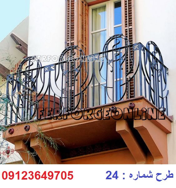 نرده بالکن فرفورژه