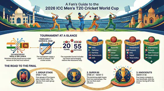 2026 ICC Men's T20 World Cup Schedule