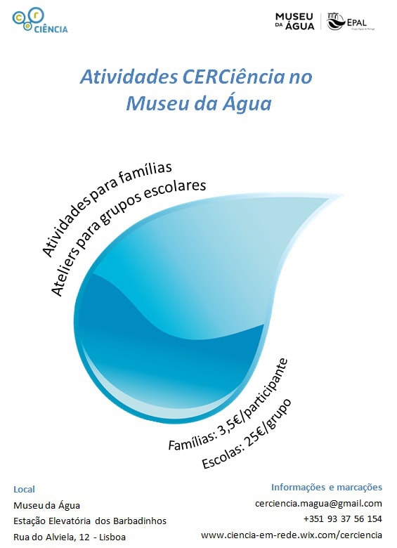 CERCiência Museu da Água folheto