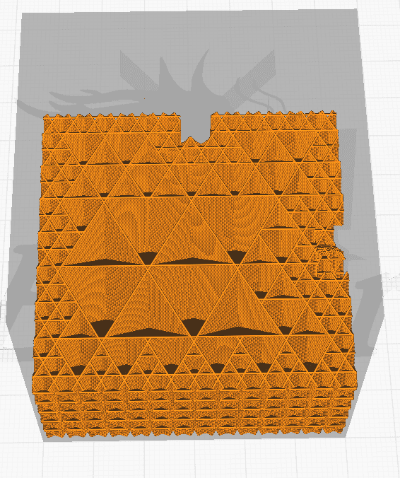 cubic subdivision infill example for calibration cube