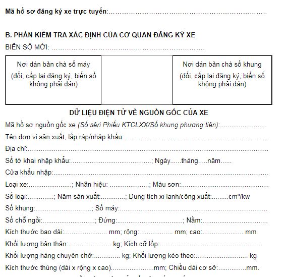 Có được khai đăng ký xe online hay không?