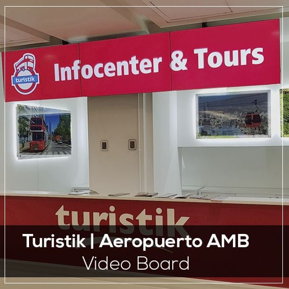 Video wall Turistik aeropuerto AMB Chile