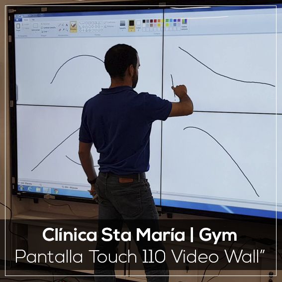 pantalla táctil interactiva