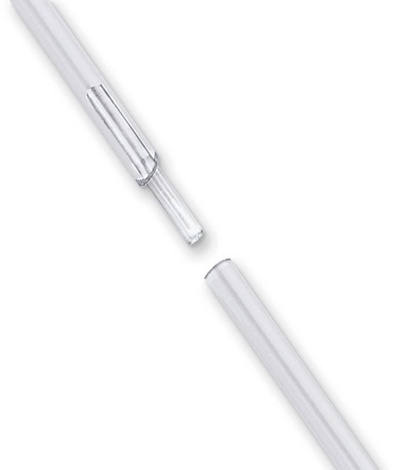 36'' Tubular Clear Vinyl Breakaway Neck Strap - 100 per pack