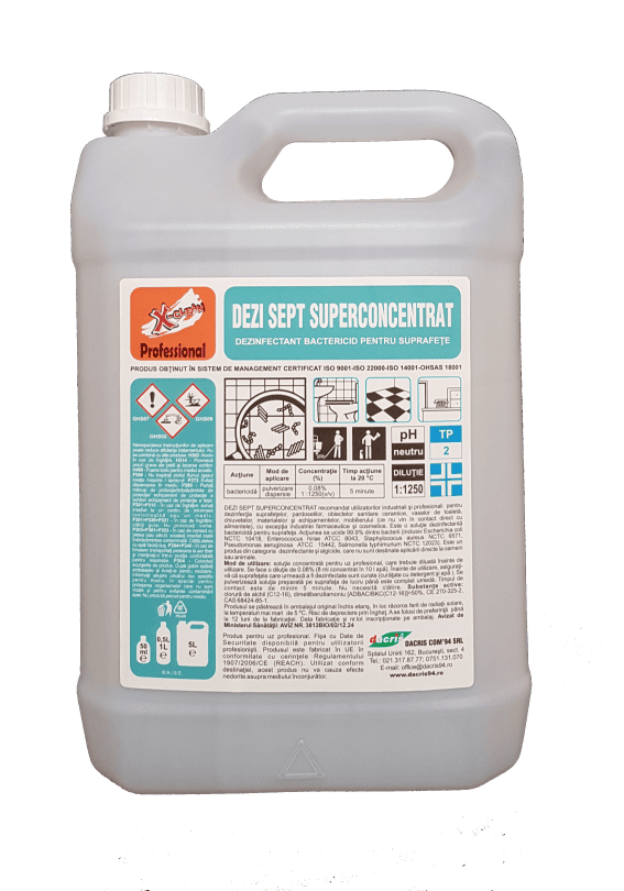 DEZI SEPT SUPERCONCENTRAT 5L CANISTRA DEZINFECTANT BACTERICID SUPRAFETE