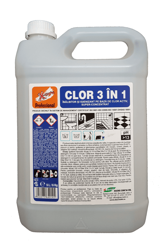 INALBITOR RUFE CLOR 3 IN 1 5L CANISTRA