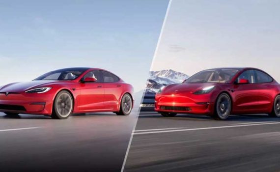 Tesla Model S и Tesla Model 3