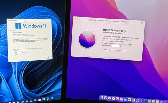 Windows 11 и MacOS Monterey