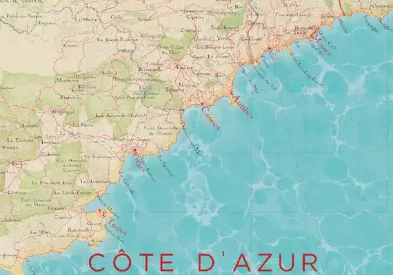 La carte de la croisière