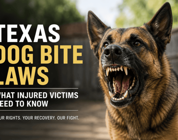 Aggressive dog representing Texas dog bite injury claims and legal rights for injured victims