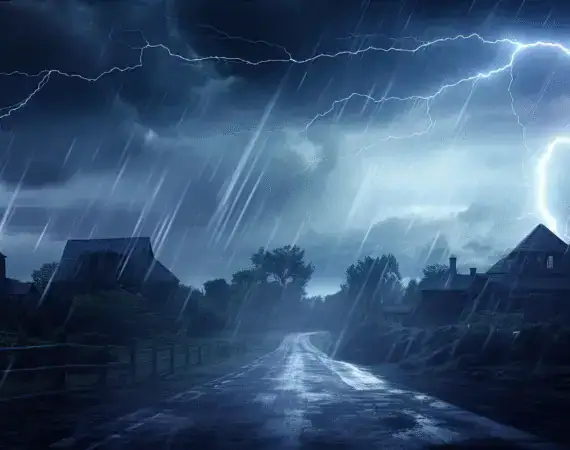 Dark thunderstorm clouds over Texas sky – rain insurance concept