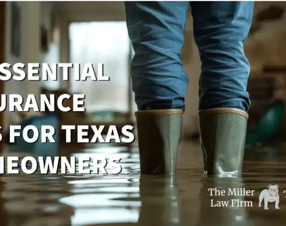 A Texas homeowner walking through flooded home wondering if insurance will cover her damage.