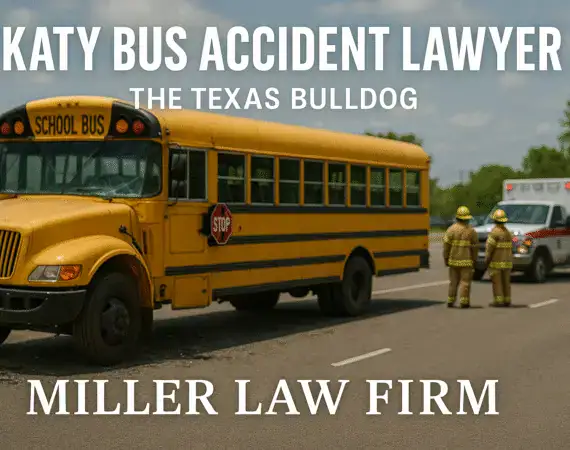 Texas Bulldog attorney Adam Miller fighting for bus accident victims in Katy, Texas.