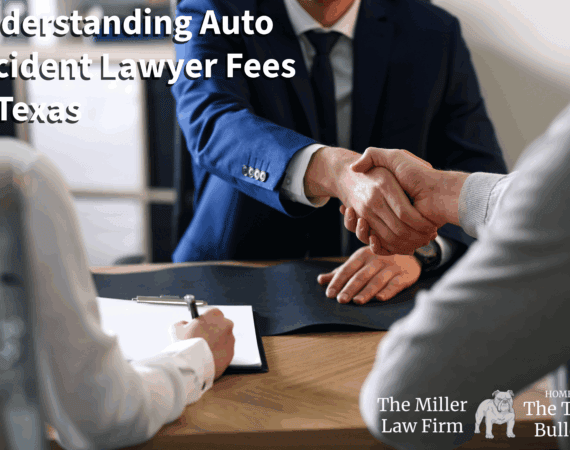 Texas attorney discussing car crash settlement fees with client