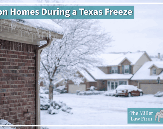 Houston homes affected by freezing temperatures during a Texas winter storm