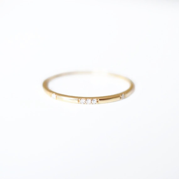 Simplistic Diamond Wedding Band - Farrah