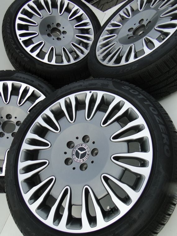FELGI ALUFELGI 19 217 W222 MAYBACH AMG PIRELLI OPONY ZIMA - obrazek 17