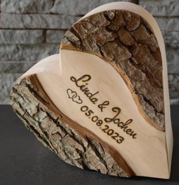 Hochzeits-Herz, "Du & Ich", 21 cm