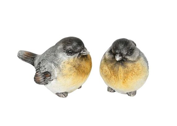 Vogelfigur Paar aus Polyresin