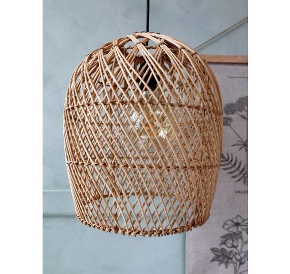 Deckenlampe aus Rattan