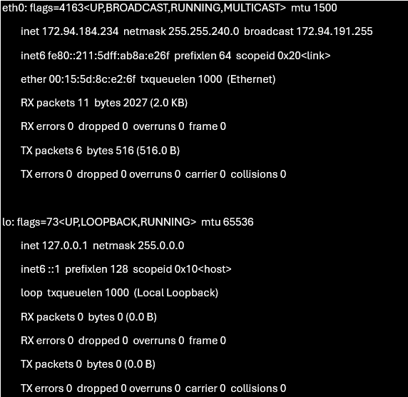WSL - get ip address